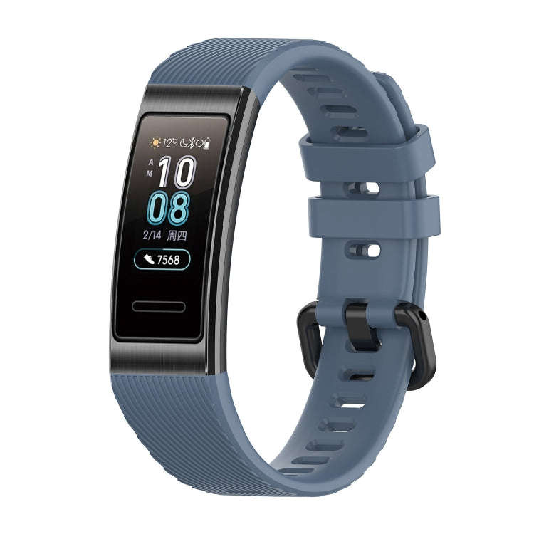 For Huawei Band 3 & 4 Pro Silicone Watch Band(Cyan)