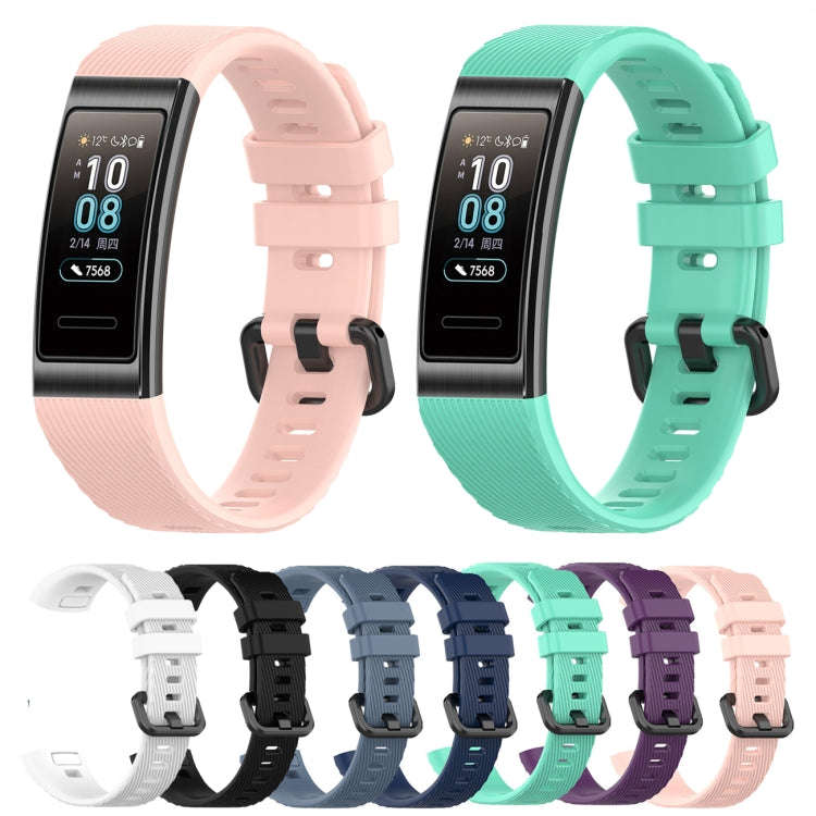 For Huawei Band 3 & 4 Pro Silicone Watch Band(Navy Blue)
