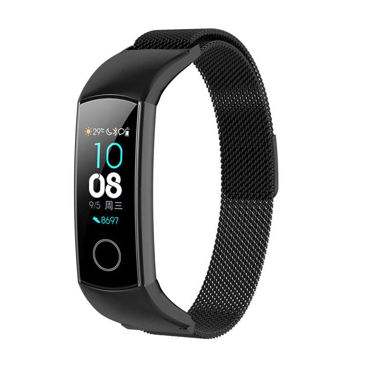 For Huawei Honor 4 & 5 Milanese Watch Band(Black)