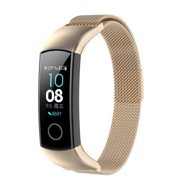 For Huawei Honor 4 & 5 Milanese Watch Band(Champagne Gold)