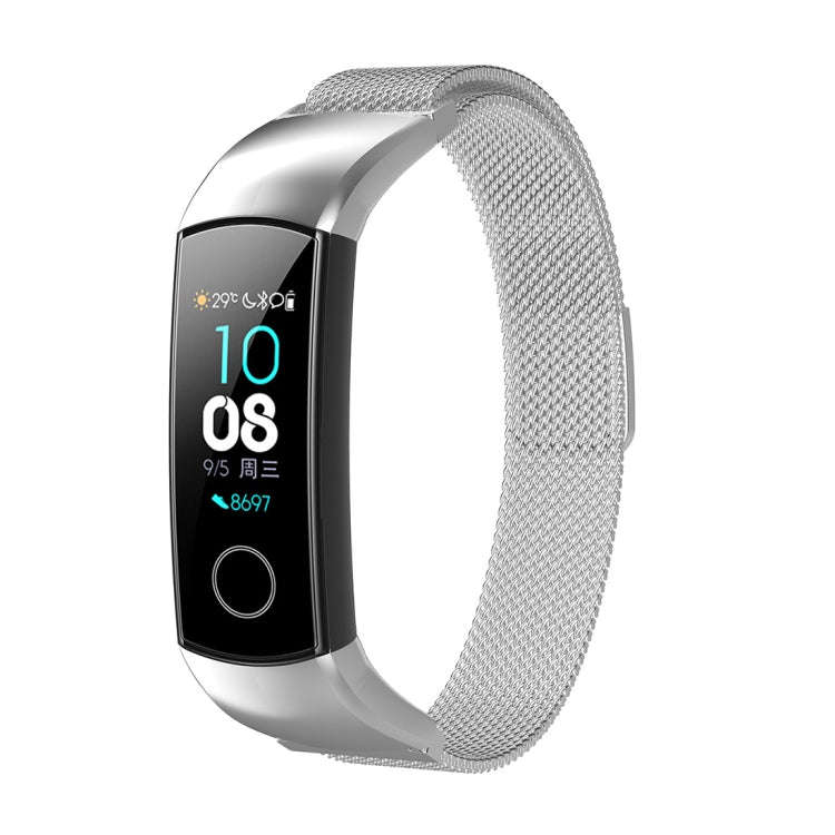 For Huawei Honor 4 & 5 Milanese Watch Band(Silver)