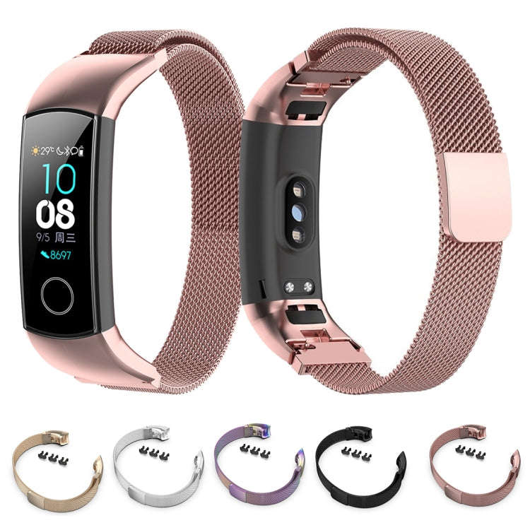 For Huawei Honor 4 & 5 Milanese Watch Band(Silver)