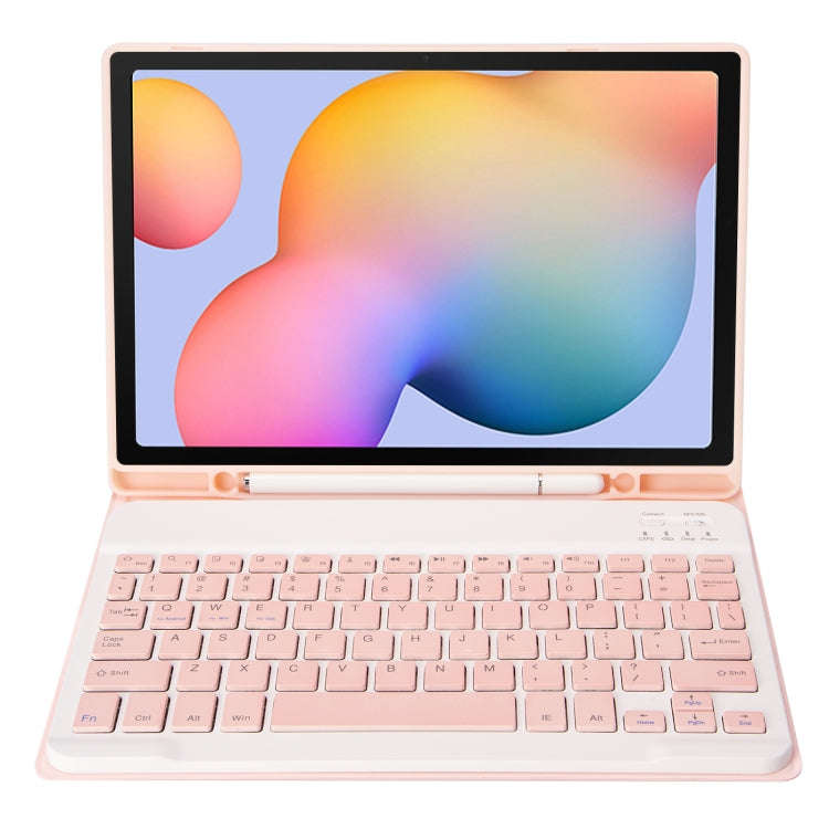A610B Candy Color Bluetooth Keyboard Leather Case with Pen Slot For Samsung Galaxy Tab S6 Lite 10...