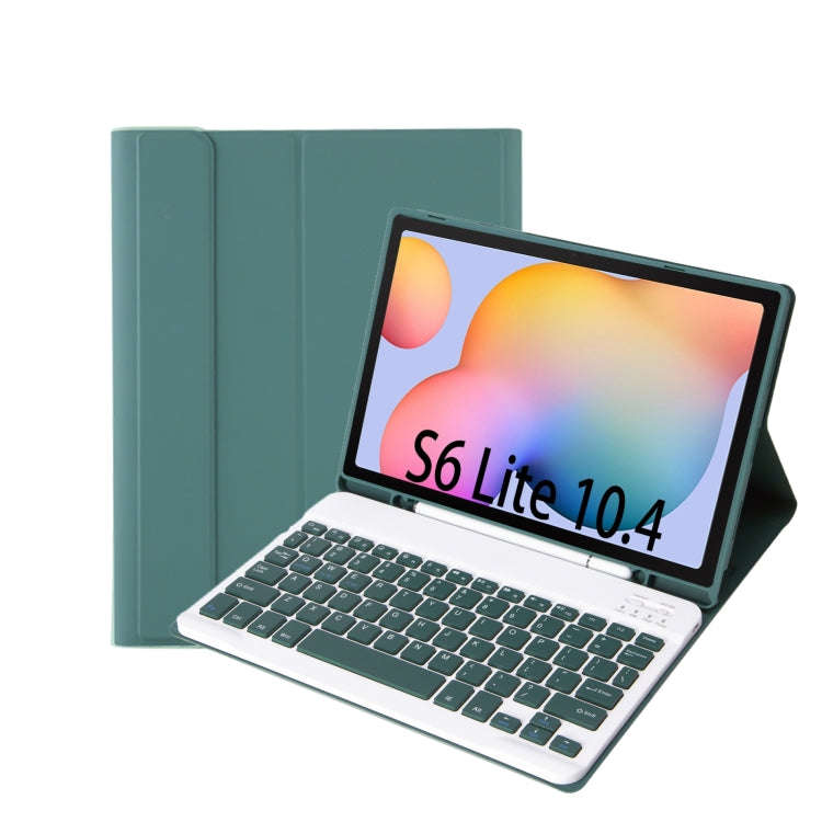 A610B Candy Color Bluetooth Keyboard Leather Case with Pen Slot For Samsung Galaxy Tab S6 Lite 10...