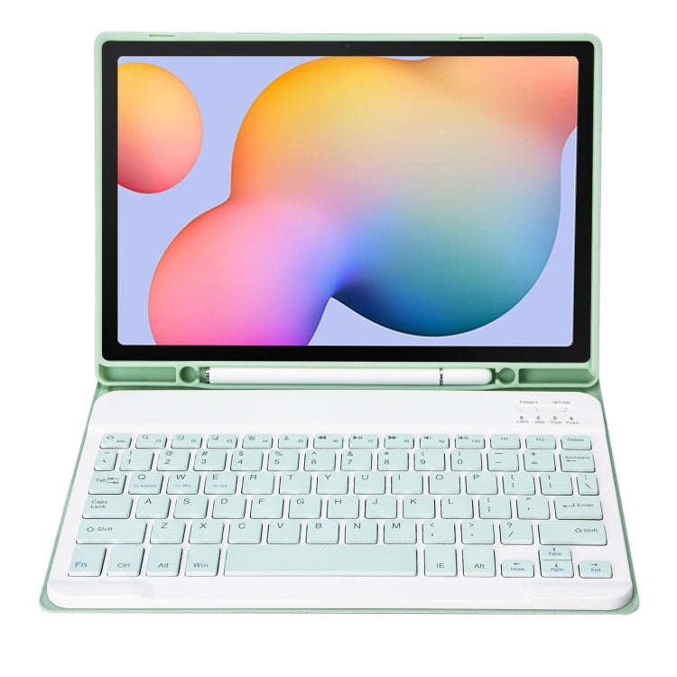A610B Candy Color Bluetooth Keyboard Leather Case with Pen Slot For Samsung Galaxy Tab S6 Lite 10...