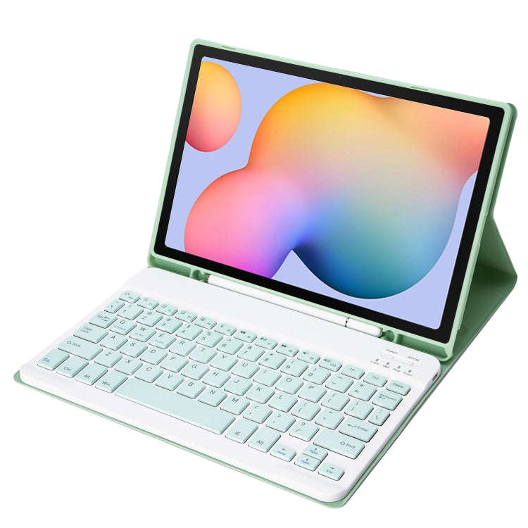 A610B Candy Color Bluetooth Keyboard Leather Case with Pen Slot For Samsung Galaxy Tab S6 Lite 10...