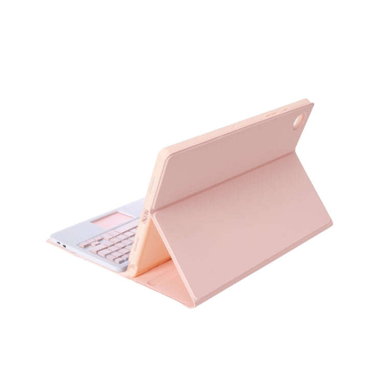 A610B-A Candy Color Bluetooth Keyboard Leather Case with Pen Slot & Touchpad For Samsung Galaxy T...