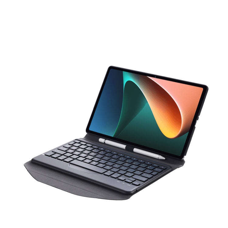 B0N5 Diamond Texture Bluetooth Keyboard Leather Case with Triangle Back Support For Xiaomi Pad 5 ...