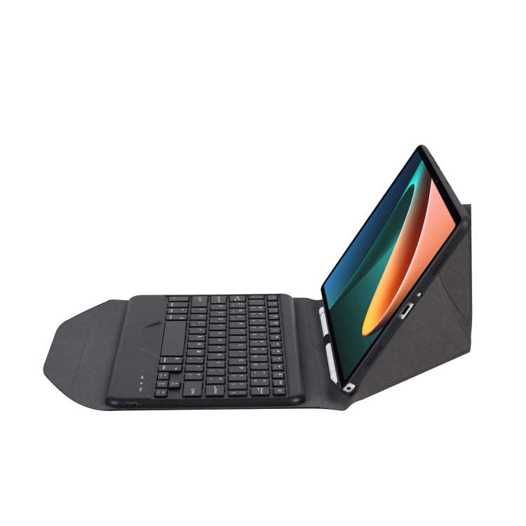 B0N5 Diamond Texture Bluetooth Keyboard Leather Case with Triangle Back Support For Xiaomi Pad 5 ...