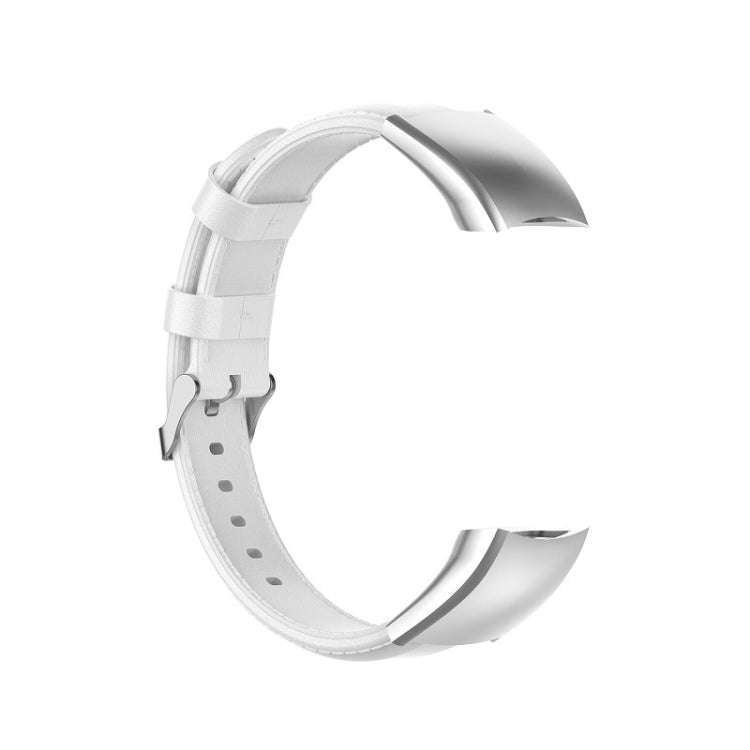 For Huawei Honor 4 & 5 Oil Wax Leather Watch Band(White)