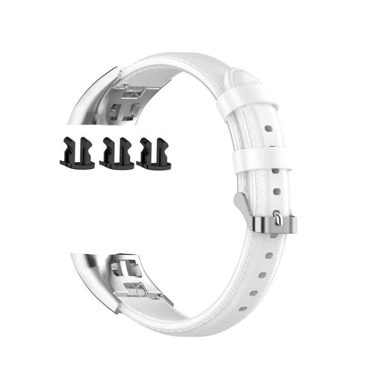For Huawei Honor 4 & 5 Oil Wax Leather Watch Band(White)
