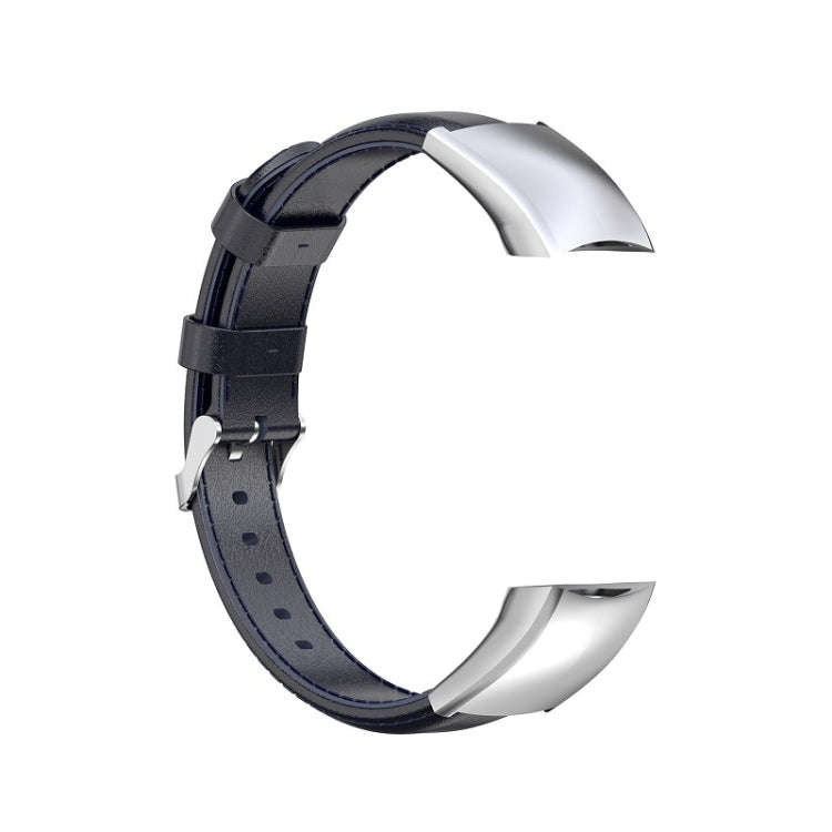 For Huawei Honor 4 & 5 Oil Wax Leather Watch Band(Navy Blue)