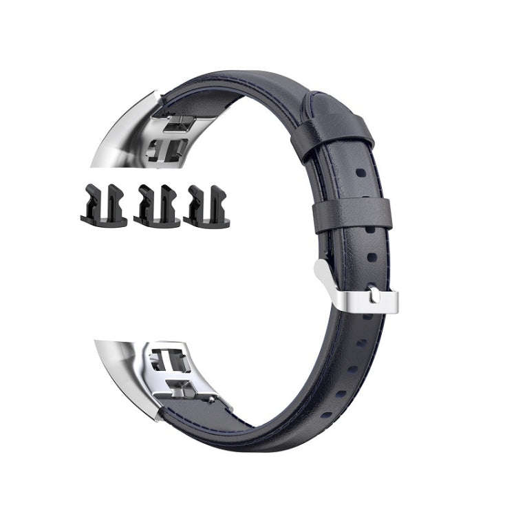 For Huawei Honor 4 & 5 Oil Wax Leather Watch Band(Navy Blue)