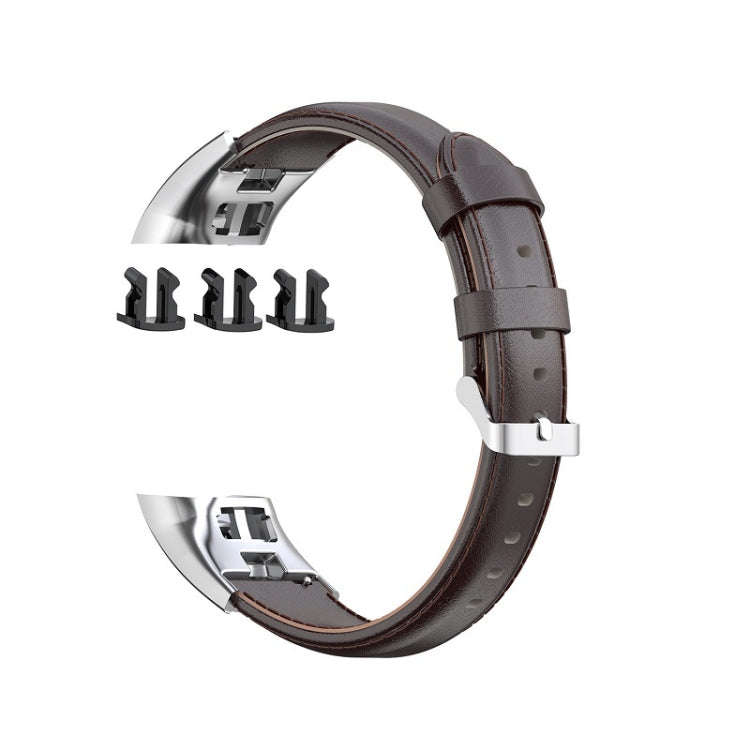 For Huawei Honor 4 & 5 Oil Wax Leather Watch Band(Coffee)