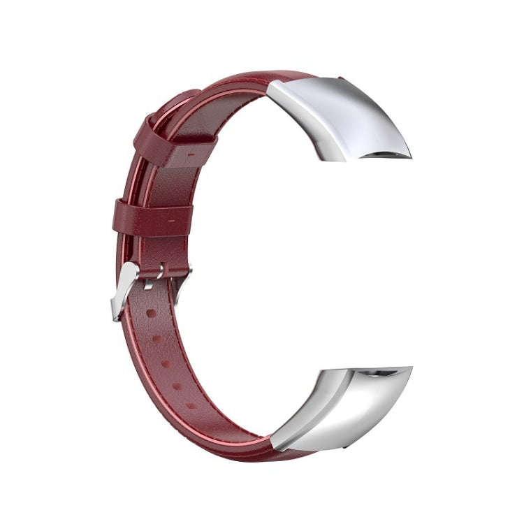 For Huawei Honor 4 & 5 Oil Wax Leather Watch Band(Crimson)