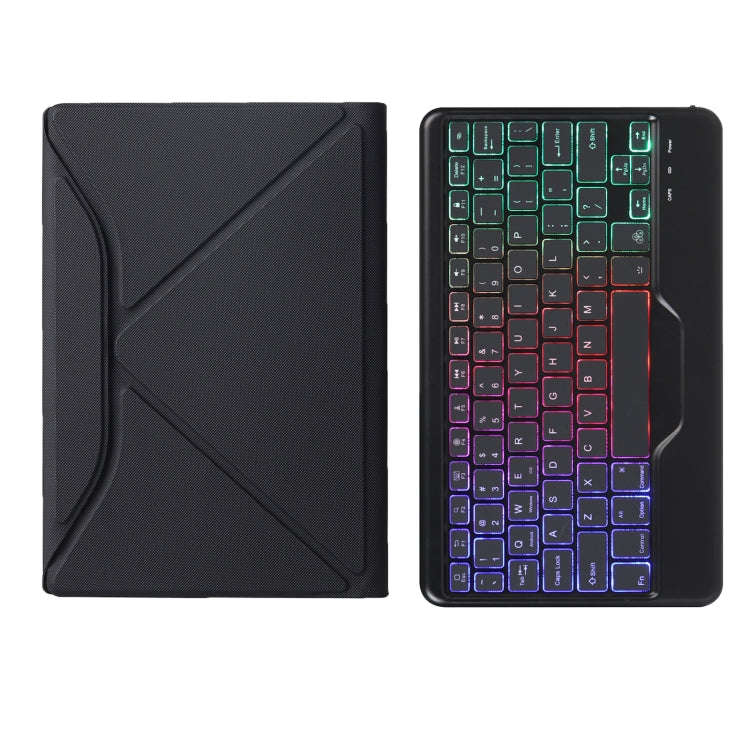 BM20S Backlight Diamond Texture Bluetooth Keyboard Leather Case with Triangle Back Support For Le...