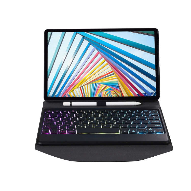 BM20S Backlight Diamond Texture Bluetooth Keyboard Leather Case with Triangle Back Support For Le...