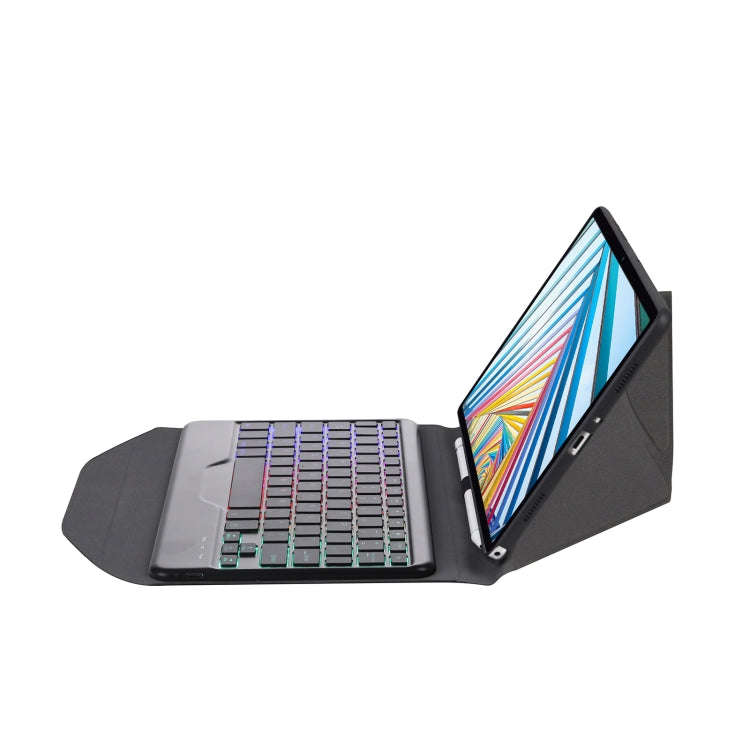BM20S Backlight Diamond Texture Bluetooth Keyboard Leather Case with Triangle Back Support For Le...