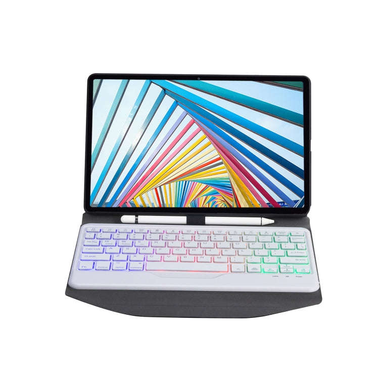 BM20S Backlight Diamond Texture Bluetooth Keyboard Leather Case with Triangle Back Support For Le...