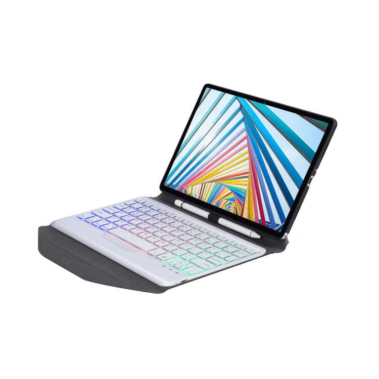 BM20S Backlight Diamond Texture Bluetooth Keyboard Leather Case with Triangle Back Support For Le...