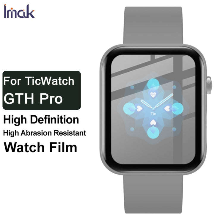 For TicWatch GTH Pro IMAK Plexiglass HD Watch Protective Film