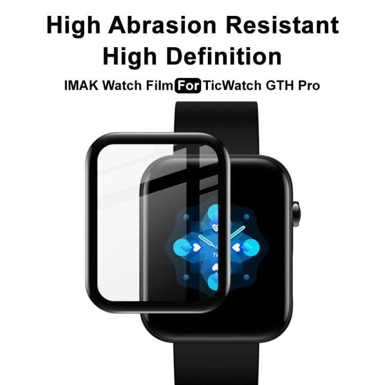 For TicWatch GTH Pro IMAK Plexiglass HD Watch Protective Film