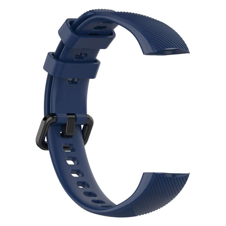 Silicone Watch Band for Huawei Honor Band 4 & 5(Navy Blue)