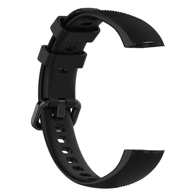 Silicone Watch Band for Huawei Honor Band 4 & 5(Black)
