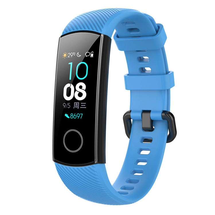 Silicone Watch Band for Huawei Honor Band 4 & 5(Sky Blue)