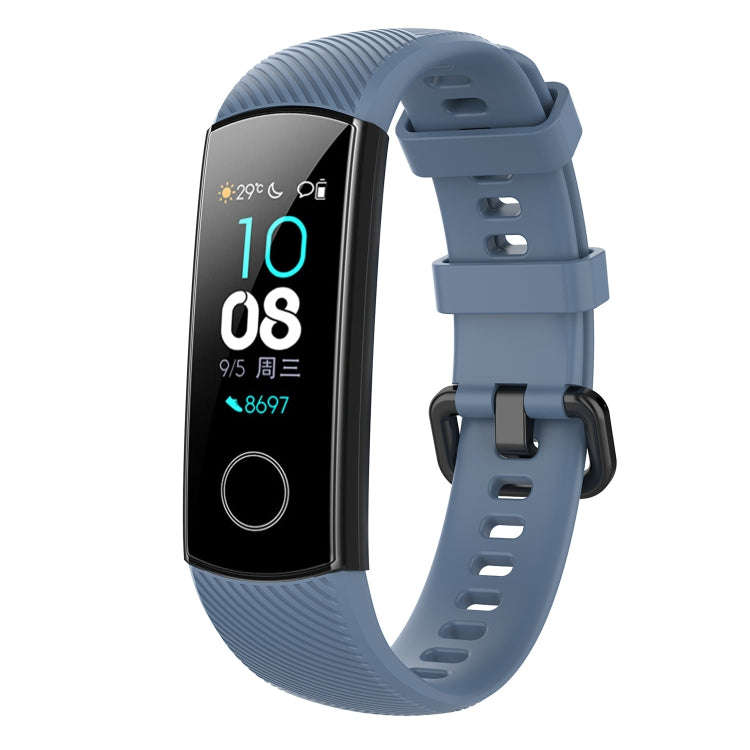 Silicone Watch Band for Huawei Honor Band 4 & 5(Cyan)