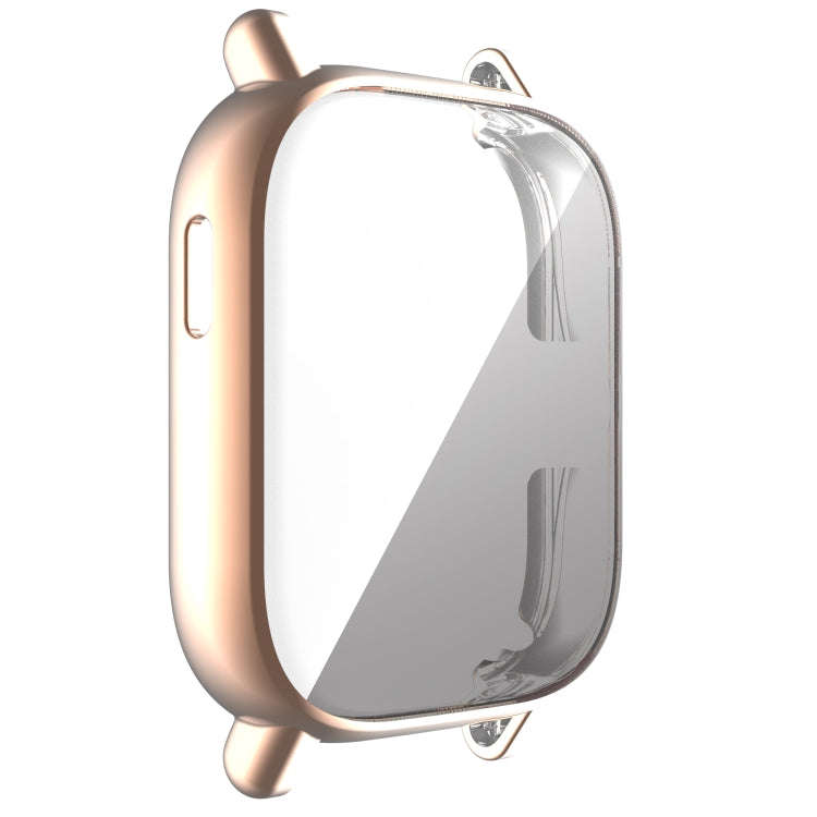 For Amazfit GTS 2 Full Coverage TPU Electroplating Watch Case(Rose Gold)