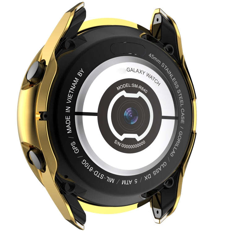For Samsung Galaxy Watch 3 41mm Single Row Diamond PC Watch Case(Gold)