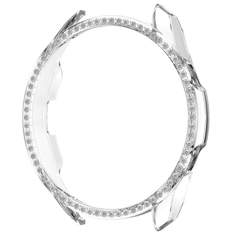 For Samsung Galaxy Watch 3 41mm Single Row Diamond PC Watch Case(Transparent)