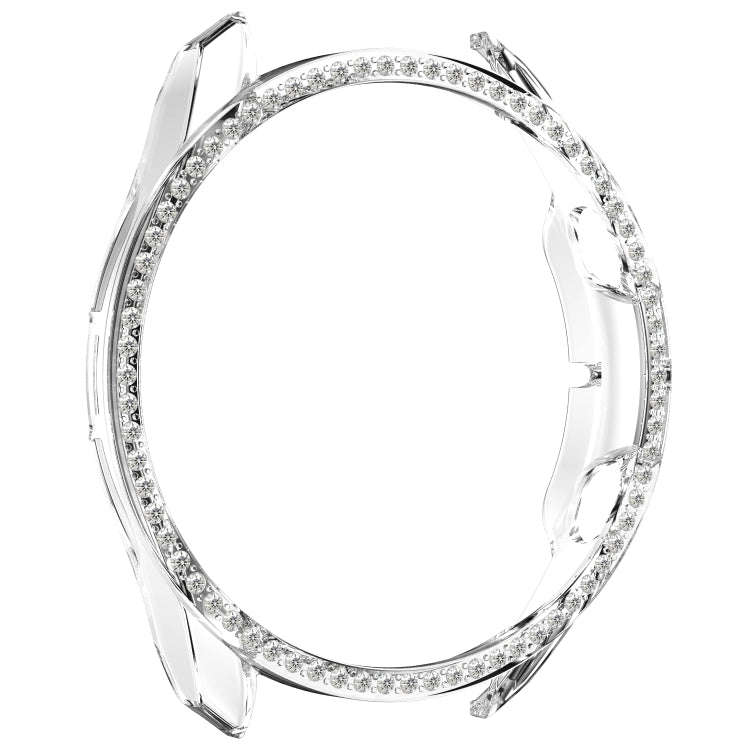 For Samsung Galaxy Watch 3 41mm Single Row Diamond PC Watch Case(Transparent)