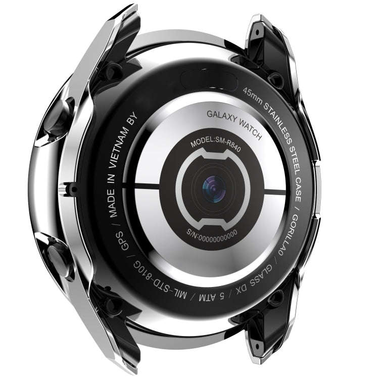 For Samsung Galaxy Watch 3 41mm Single Row Diamond PC Watch Case(Silver)