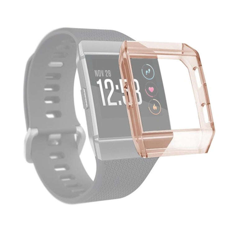 For Fitbit Ionic Full Coverage TPU Watch Case(Transparent Orange)