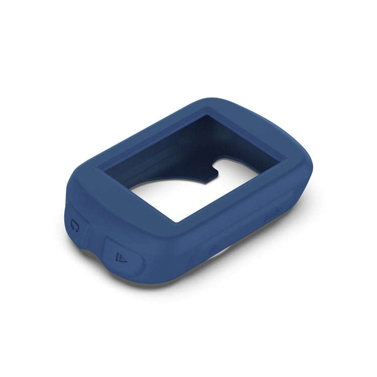 For Garmin Edge 130 Stopwatch Silicone Case(Navy Blue)