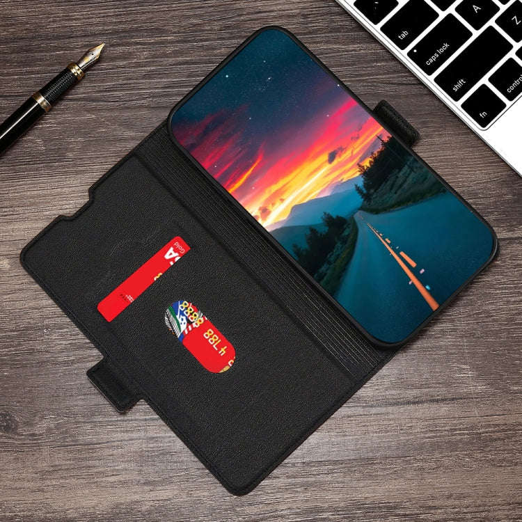 For OnePlus Nord CE 2 5G Ultra-thin Voltage Side Buckle Flip Leather Case(Black)