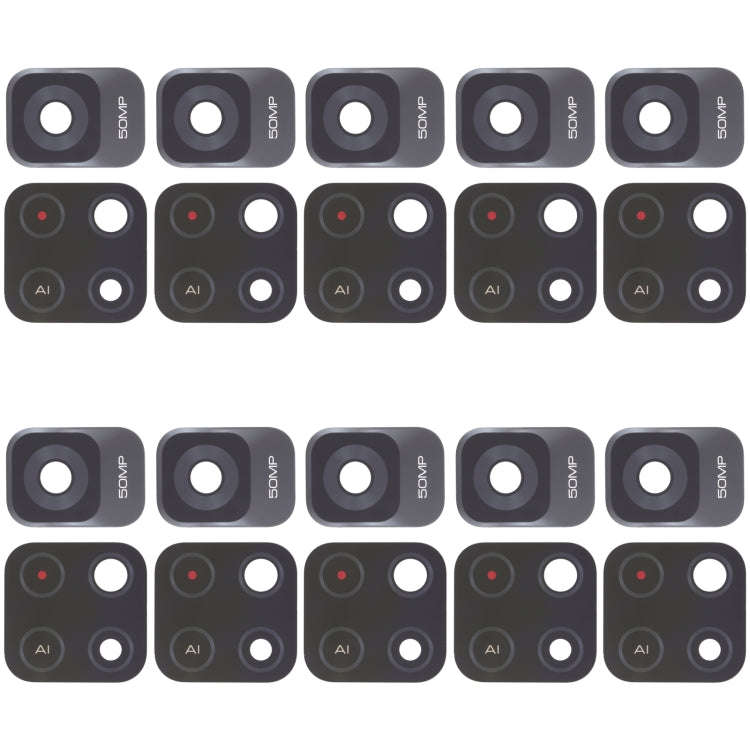 10 PCS Back Camera Lens For Xiaomi Redmi Note 11S 5G / Redmi Note 11 China / Redmi Note 11T 5G / ...