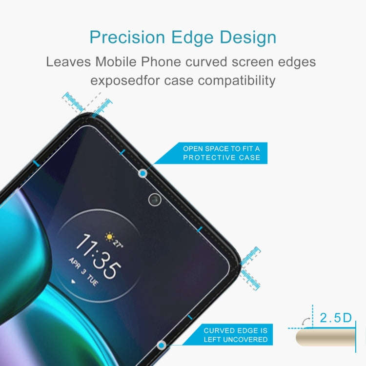 50 PCS 0.26mm 9H 2.5D Tempered Glass Film For Motorola Edge 30