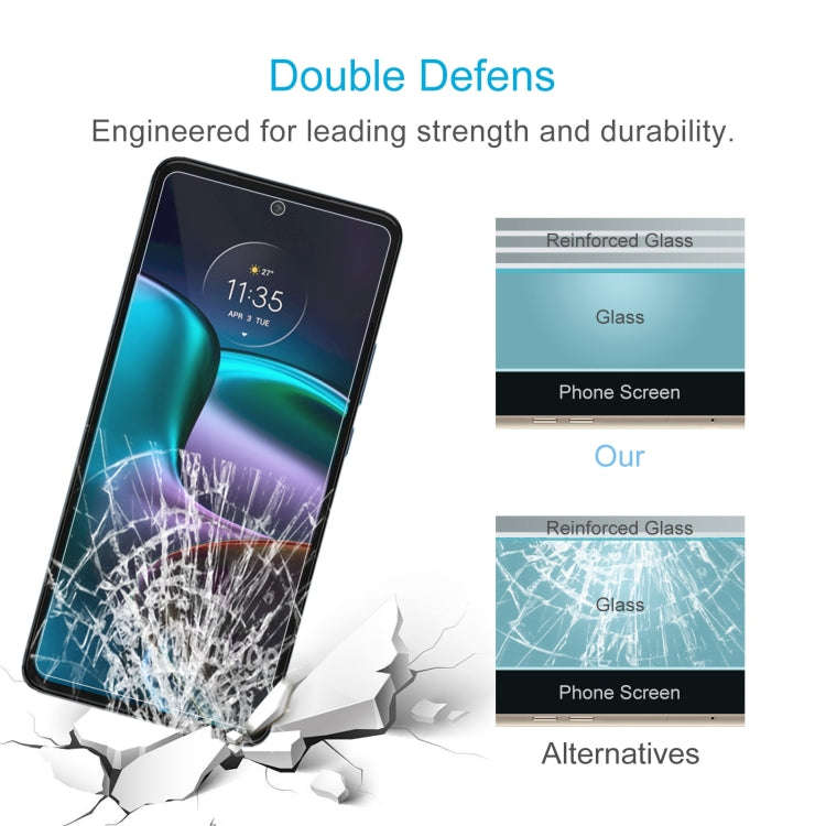 50 PCS 0.26mm 9H 2.5D Tempered Glass Film For Motorola Edge 30