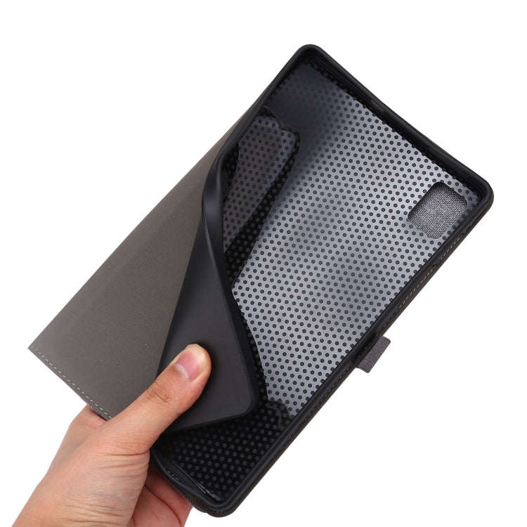 For OPPO Realme Pad mini Horizontal Flip TPU + Fabric PU Leather Tablet Case(Red)
