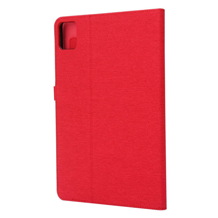 For vivo Pad 11 inch Horizontal Flip TPU + Fabric PU Leather Tablet Case(Red)