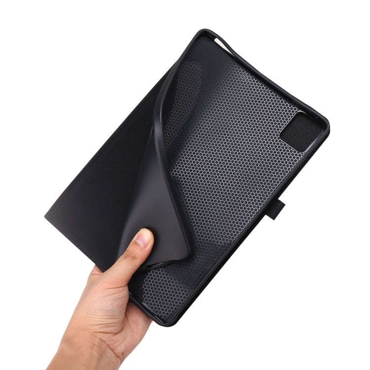 For vivo Pad 11 inch Horizontal Flip TPU + Fabric PU Leather Tablet Case(Rose Red)