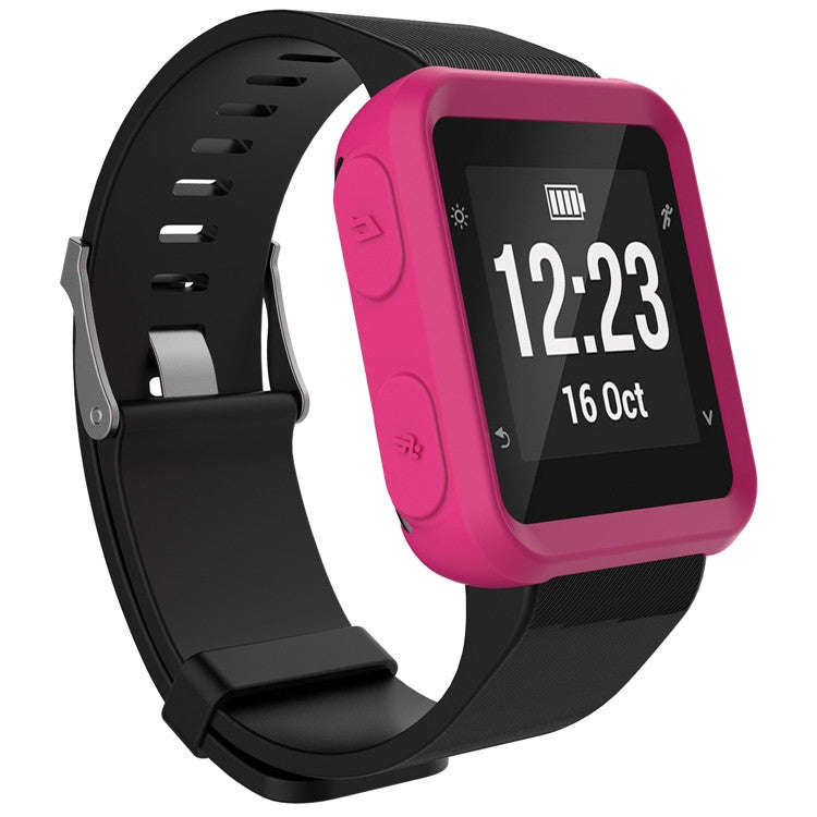 For Garmin Forerunner 35 Silicone Protective Case(Rose Red)