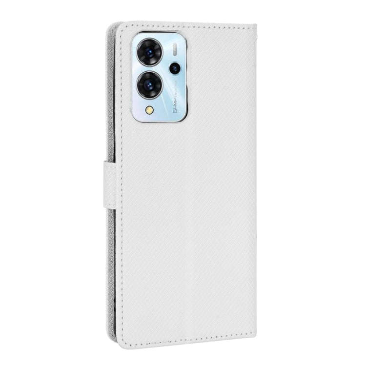 For ZTE Blade V40 Pro Diamond Texture Leather Phone Case(White)