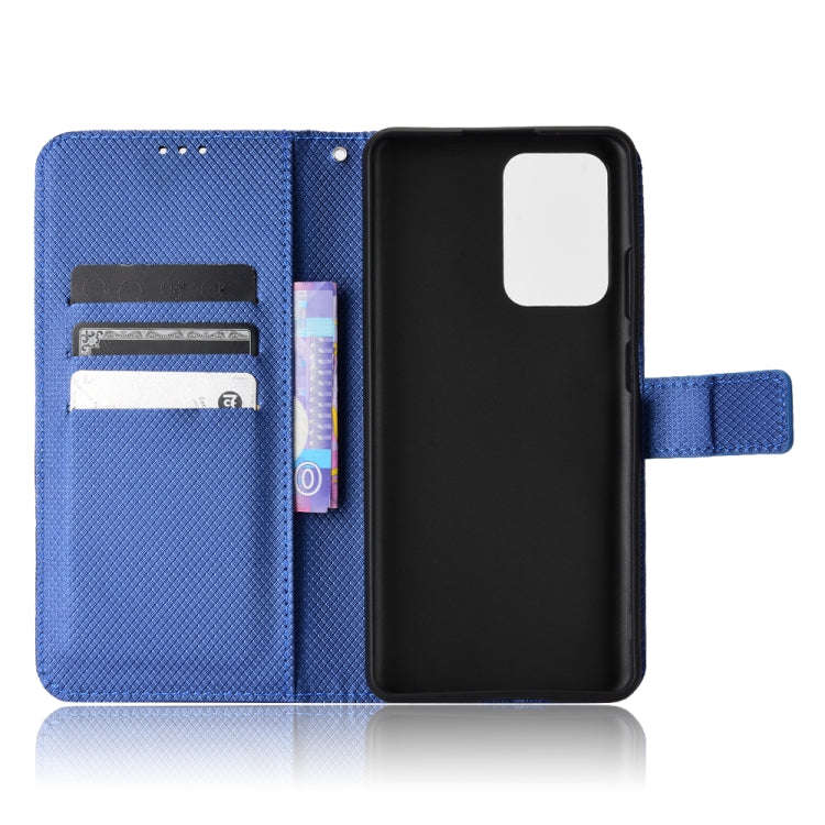 For ZTE Blade V40 Pro Diamond Texture Leather Phone Case(Blue)