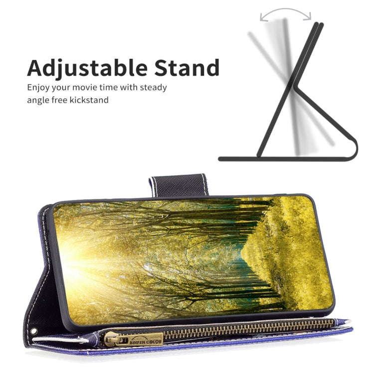 For Sony Xperia 1 III Colored Drawing Pattern Zipper Horizontal Flip Phone Leather Case(Purple Bu...