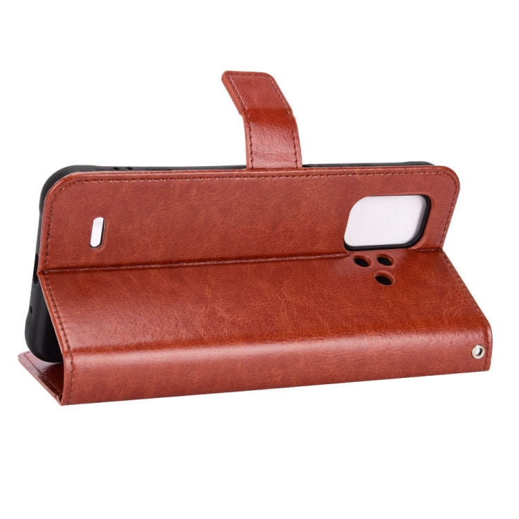 For Umidigi Bison X10S / X10S NFC Crazy Horse Texture Horizontal Flip Phone Leather Case(Brown)