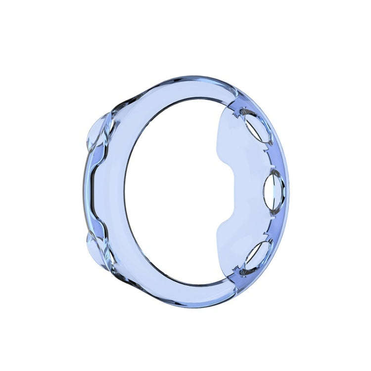 For Garmin Forerunner 45S TPU Protective Shell(Clear Blue)